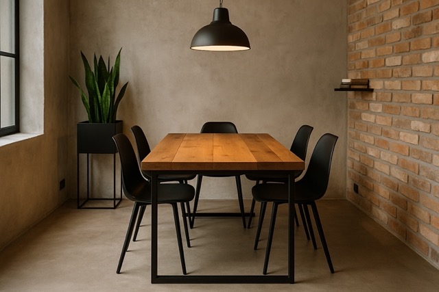 Jakie stoły loftowe najlepiej sprawdzają się w małych jadalniach?